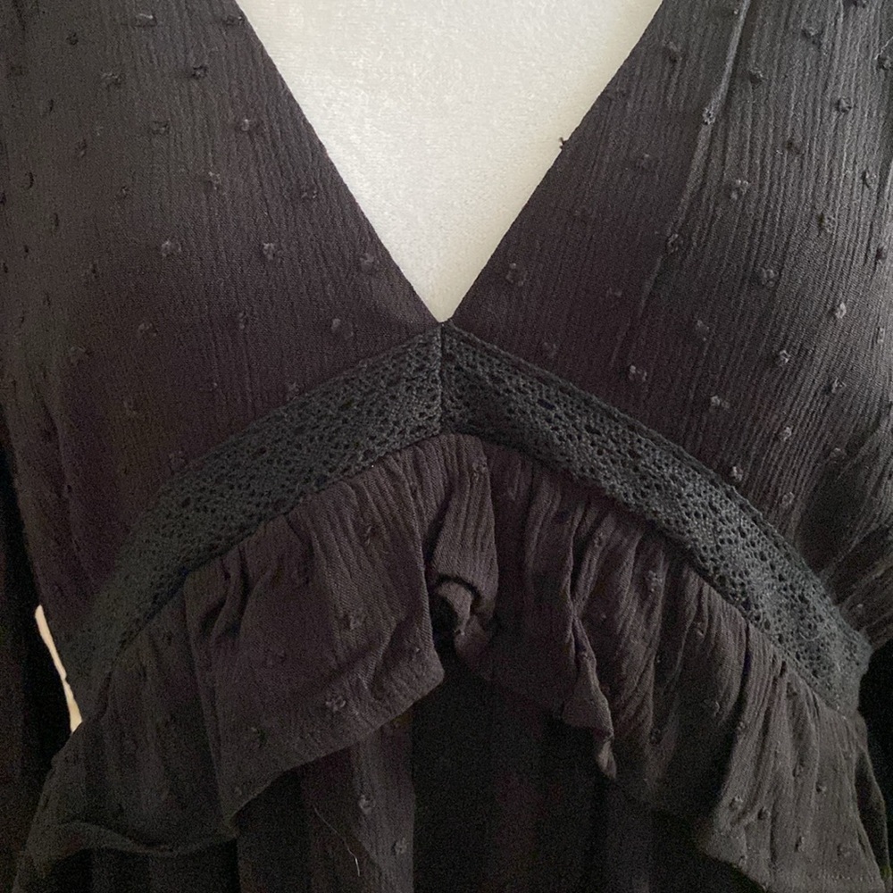 PAIGE Odelise Black Dot Dress NWT - Picture 6 of 11